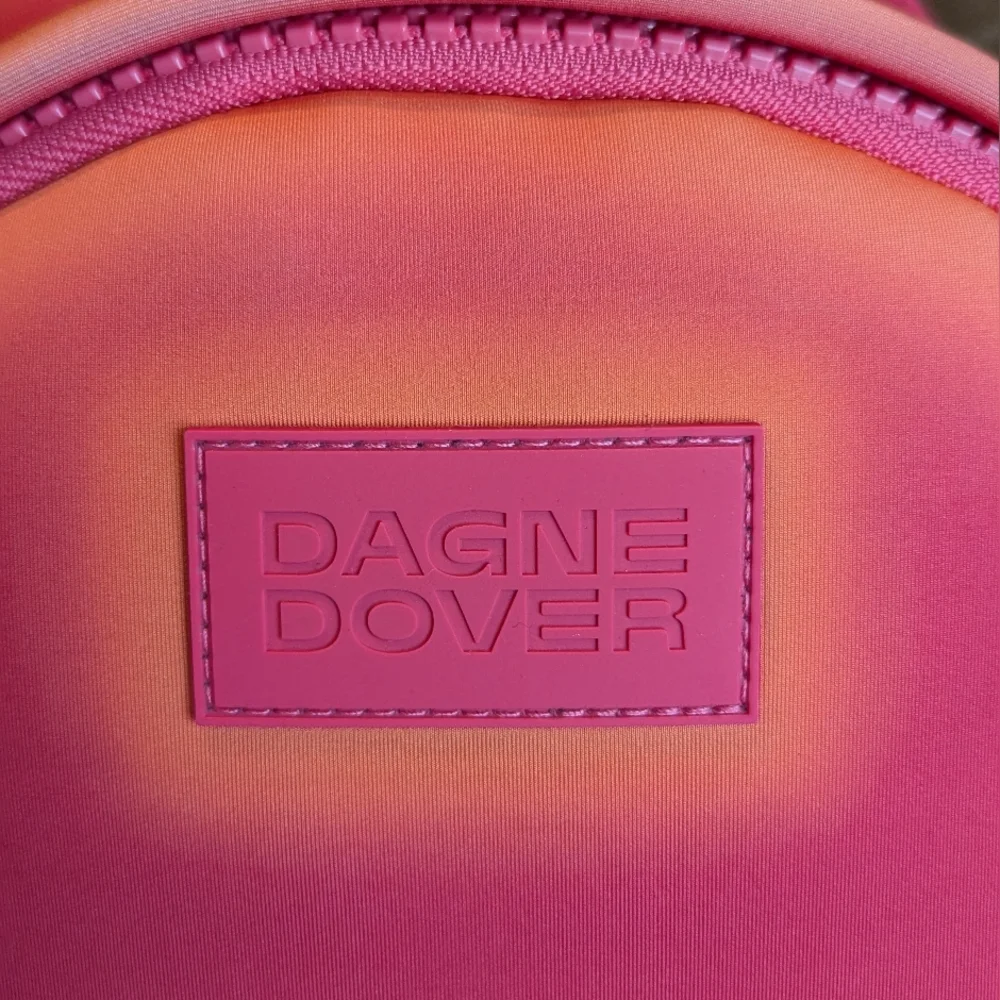 NWT Dagne Dover Small Dakota Neoprene Backpack - Heatwave - Picture 8 of 9